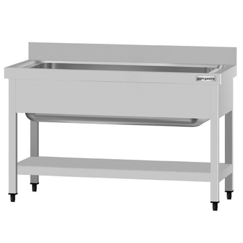 Tencere Yıkama Tezgahı ECO - 1200x700mm - Alt Raflı & 1 Evyeli