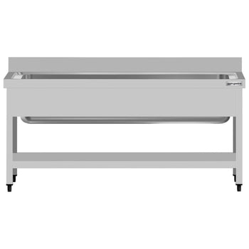 Tencere Yıkama Tezgahı ECO - 1600x600mm - Alt Raflı & 1 Evyeli