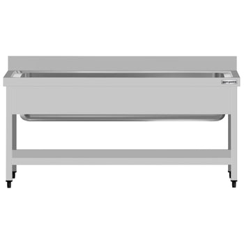 Tencere Yıkama Tezgahı ECO - 1600x700mm - Alt Raflı & 1 Evyeli