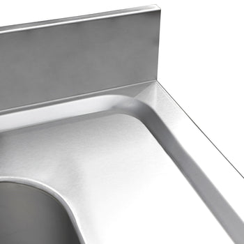 Tencere Yıkama Tezgahı ECO - 2000x700mm - Alt Raflı & 2 Evyeli