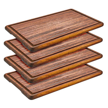 Biftek Pleyti - İroko Ahşap - 350x250mm - (6 adet)