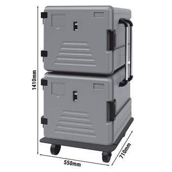 Thermobox - Önden Yüklemeli - 2x83 litre - Isıtmalı - 24x GN 1/1 için
