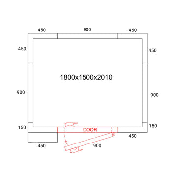 Derin Dondurucu Oda- 1800x1500mm - 3,47m³ - Pvc perde dahil