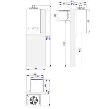 Derin Dondurucu Oda - 2200x2200mm - 6,1m³ -Derin Dondurucu Ünite & Perde Dahil
