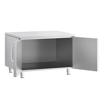 Paslanmaz Çelik Alt Stand - 800mm - 2 Kapılı