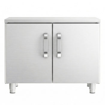 Paslanmaz Çelik Alt Stand - 800mm - 2 Kapılı