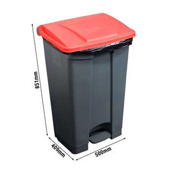Pedallı Çöp Kutusu - 87 Lt. | CAMBRO - (6 Adet)