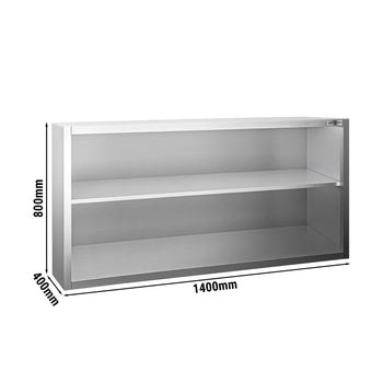 Duvara Monte Dolap – 1400x400 mm – Sürgülü Kapaksız – 800 mm Yükseklik