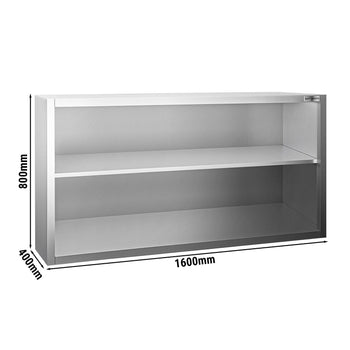 Duvara Monte Dolap – 1600x400 mm – Sürgülü Kapaksız – 800 mm Yükseklik