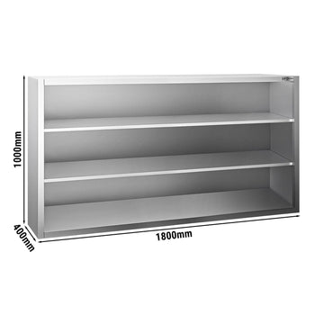 Duvara Monte Dolap – 1800x400 mm – Sürgülü Kapaksız – 1000 mm Yükseklik