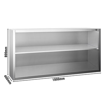 Duvara Monte Dolap – 1800x400 mm – Sürgülü Kapaksız – 800 mm Yükseklik