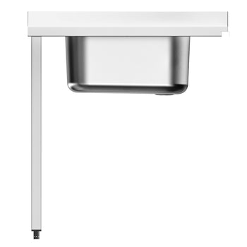 Giriş Tezgahı - 800 mm - Soldan Montajlı - 1 Lavabolu - DSHI1080WD için