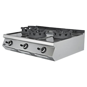 Gazlı Wok Ocağı - 3 Brulörlü