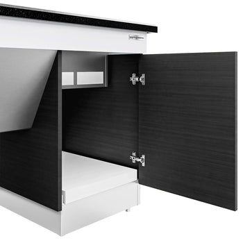 Soğuk Açık Büfe Tezgahı DUBLIN - 1600mm - Soğutucu Pleytli & Tekerlekli