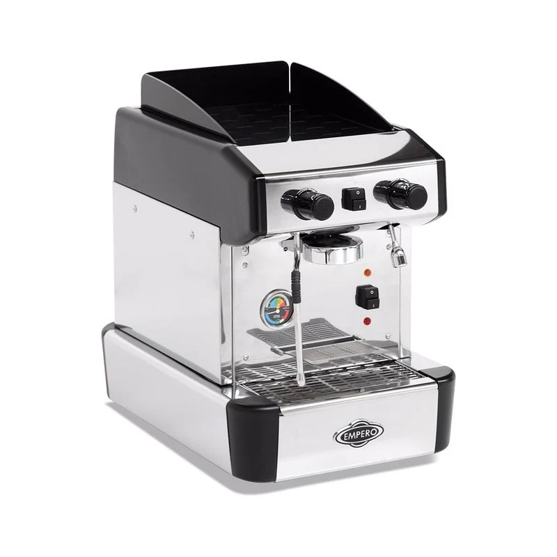 Siyah Yarı Otomatik Capuccino ve Espresso Makinesi - 1 Gruplu