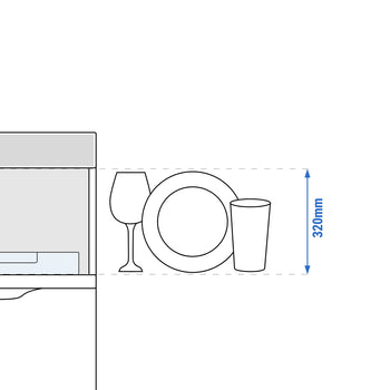 Çift Cidarlı Bulaşık Makinesi - Dijital - 3,55 kW - Deterjan, Parlatıcı ve Tahliye Pompalı