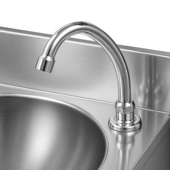 El Yıkama Lavabosu - Musluk Bataryalı (Sıcak ve Soğuk Su bağlantısı) & Sabunluklu