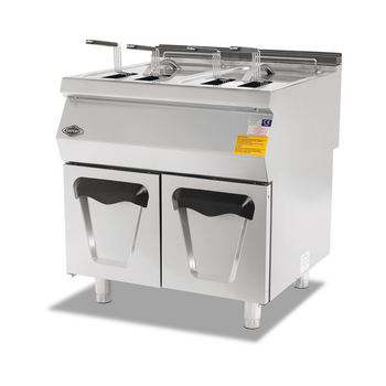 Gazlı Fritöz Dolaplı - 16+16 L