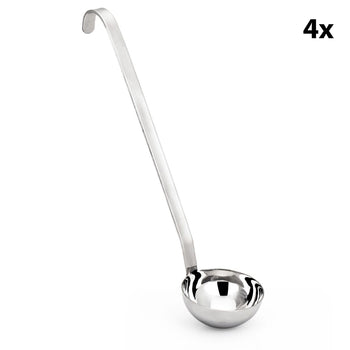 Kepçe - Ø120mm - Uzunluk: 400mm - Paslanmaz Çelik - (4 Adet)