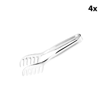 Spagetti Maşası - Yivli - Uzunluk: 210mm - Paslanmaz Çelik - (4 Adet)