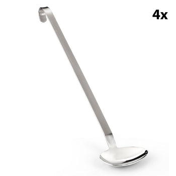 Sos Kaşığı - Ø110mm - Uzunluk: 430mm - Paslanmaz Çelik - (4 Adet)