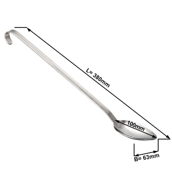 Servis Kepçesi - Ø63mm - Uzunluk:380mm - Paslanmaz Çelik - (4 Adet)
