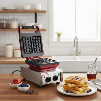 Manuel Waffle Makinesi - Elektrikli - Kare Model - Zamanlayıcılı