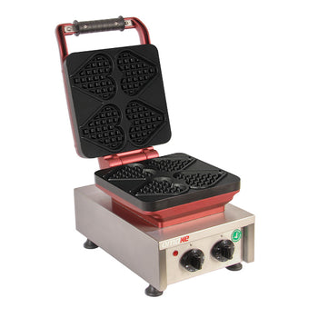 Tekli Kalp Model Waffle Makinesi - Elektrikli - Zamanlayıcılı