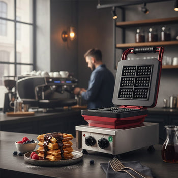 Mini Belçika Waffle Makinesi - Elektrikli - Zamanlayıcılı