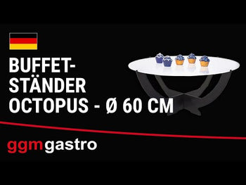 Büfe Standı Ahtapot - Ø 600mm - Krom
