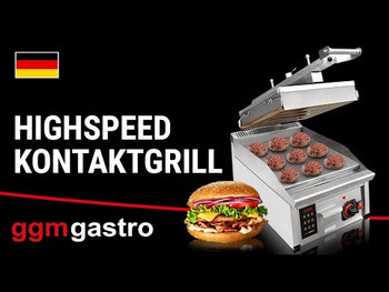 Yüksek Hızlı Izgara | Hamburger Izgarası - 6,2 kW - Otomatik - Dijital Gösterge
