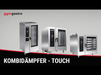 Gazlı Kombi Fırın - Dokunmatik - 20x GN 1/1 - Yıkama Sistemi, Sıcaklık Sensörü, Kazan ve İç Çerçeve Dahil