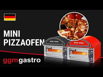 Elektrikli Mini Pizza Fırını - 1x34 cm - Manuel - (Kırmızı)