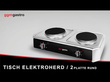 Setüstü Elektrikli Ocak - 4 kW - 2 Yuvarlak Plaka