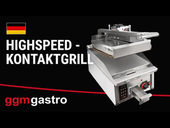 Yüksek Hızlı Izgara | Hamburger Izgarası - 6,2 kW - Otomatik - Dijital Gösterge