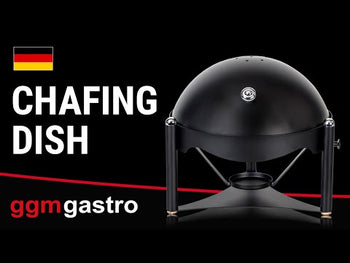 Chafing Dish - Yuvarlak - Rolltop Kapak - Krom