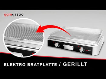 Elektrikli Pleyt Izgara - 5 kW - Oluklu