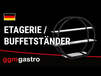 Etajer/Büfe Standı - Ø 490mm - Krom
