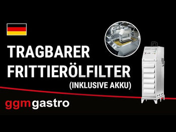 Maks. 12 Litrelik Fritözler için Taşınabilir Akülü Kızartma Yağı Filtresi- 30 Litre/Dakika