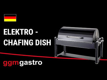 Chafing Dish - GN 1/1 - Rolltop Kapak - Elektrikli - Siyah