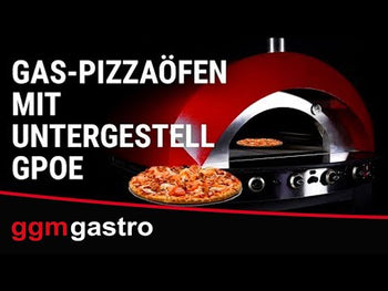 Gazlı Pizza Fırını - 11x 25 cm - Manuel (Kırmızı)