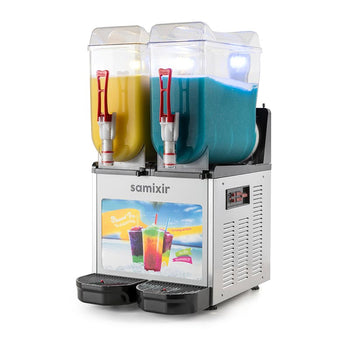 Slush Twin Allure, Granita, Meyve Suyu Dispenseri - 12+12 Lt - Inox - Samixir