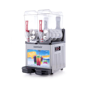 Slush Twin Allure, Granita, Meyve Suyu Dispenseri - 12+12 Lt - Inox - Samixir