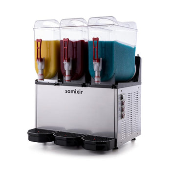 Slush Triple, Granita, Meyve Suyu Dispenseri, 12+12+12 Lt. - Inox - Samixir