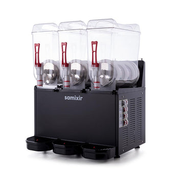 Slush Triple, Granita, Meyve Suyu Dispenseri, 12+12+12 Lt. - Siyah - Samixir
