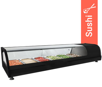 Soğutmalı  Vitrin - 1395x400mm - 6x GN 1/3