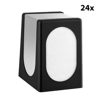 Masaüstü Peçete Dispenseri - 24 Adet - Siyah/Gri